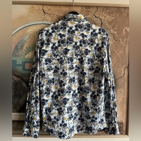 Daniel Hechter Paris Cotton DH-X-Tech Men’s Floral button-down Shirt - Picture 7 of 7